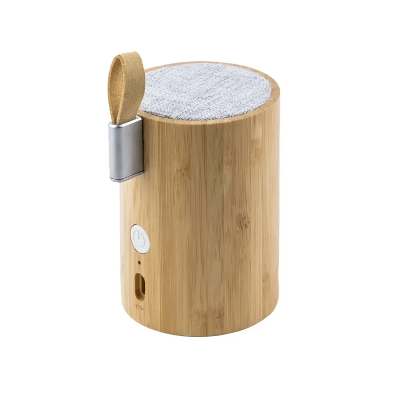 Gingko Drum Light Bluetooth Speaker in Bamboo